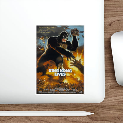 KING KONG LIVES 1986 Movie Poster STICKER Vinyl Die-Cut Decal-The Sticker Space