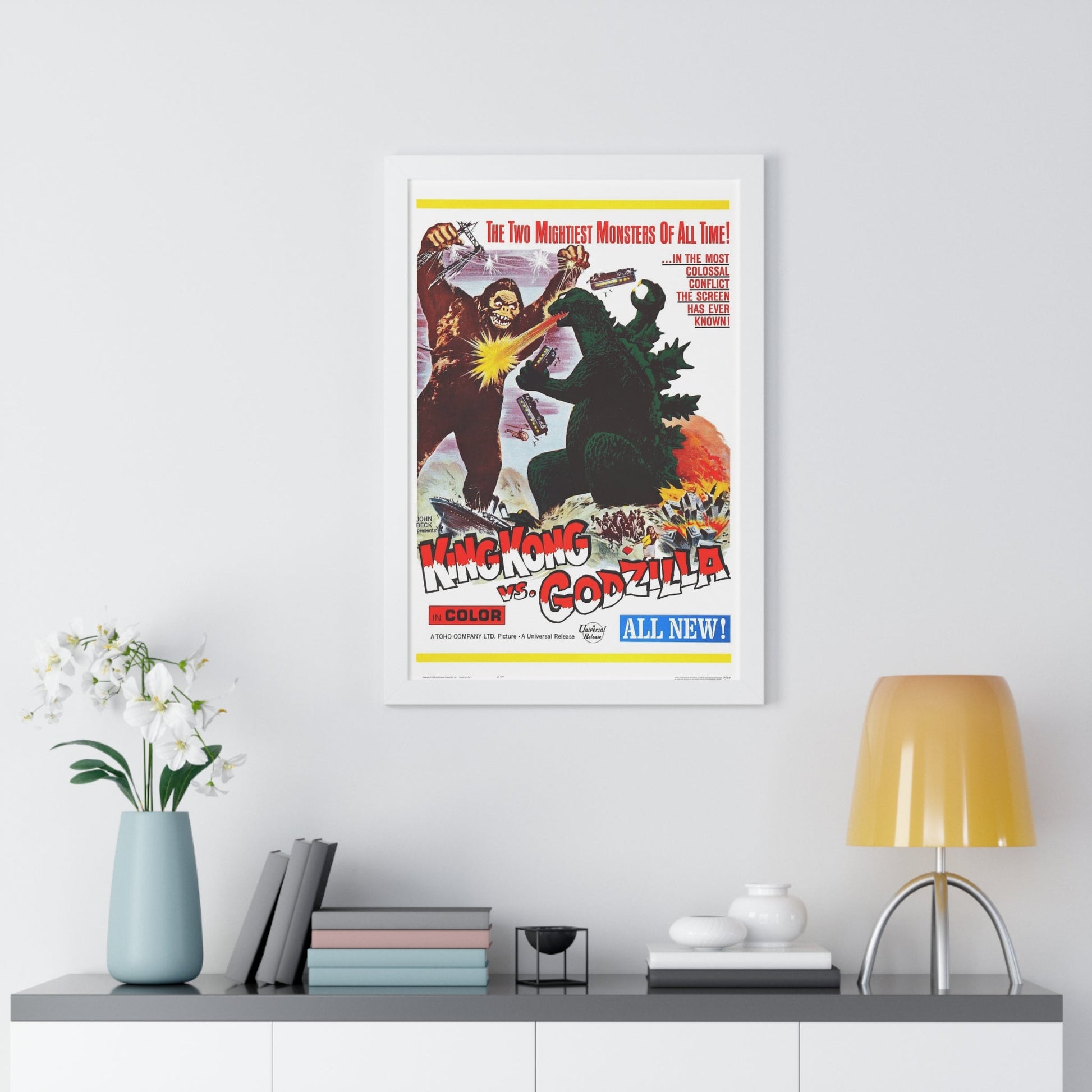 KING KONG VS GODZILLA 1962 - Framed Movie Poster-The Sticker Space