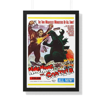 KING KONG VS GODZILLA 1962 - Framed Movie Poster 20" x 30" Black - The Sticker Space