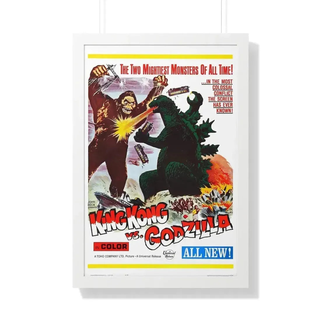 KING KONG VS GODZILLA 1962 - Framed Movie Poster - The Sticker Space