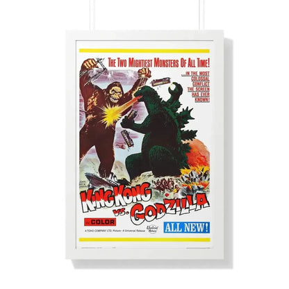 KING KONG VS GODZILLA 1962 - Framed Movie Poster - The Sticker Space