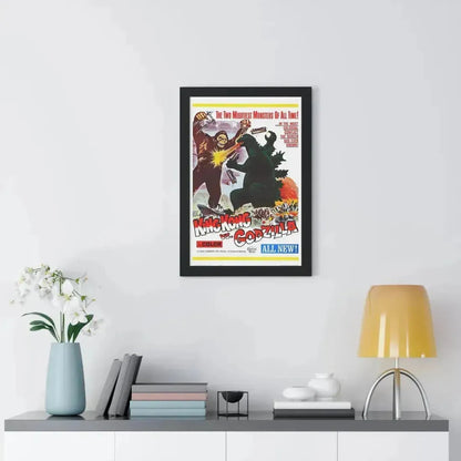 KING KONG VS GODZILLA 1962 - Framed Movie Poster - The Sticker Space