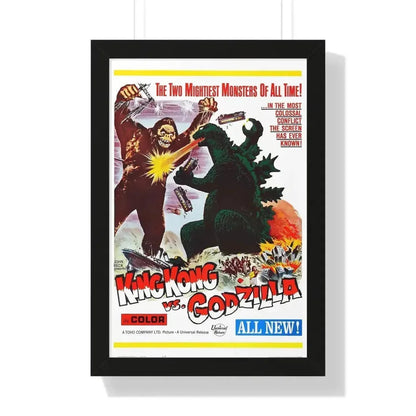 KING KONG VS GODZILLA 1962 - Framed Movie Poster - The Sticker Space