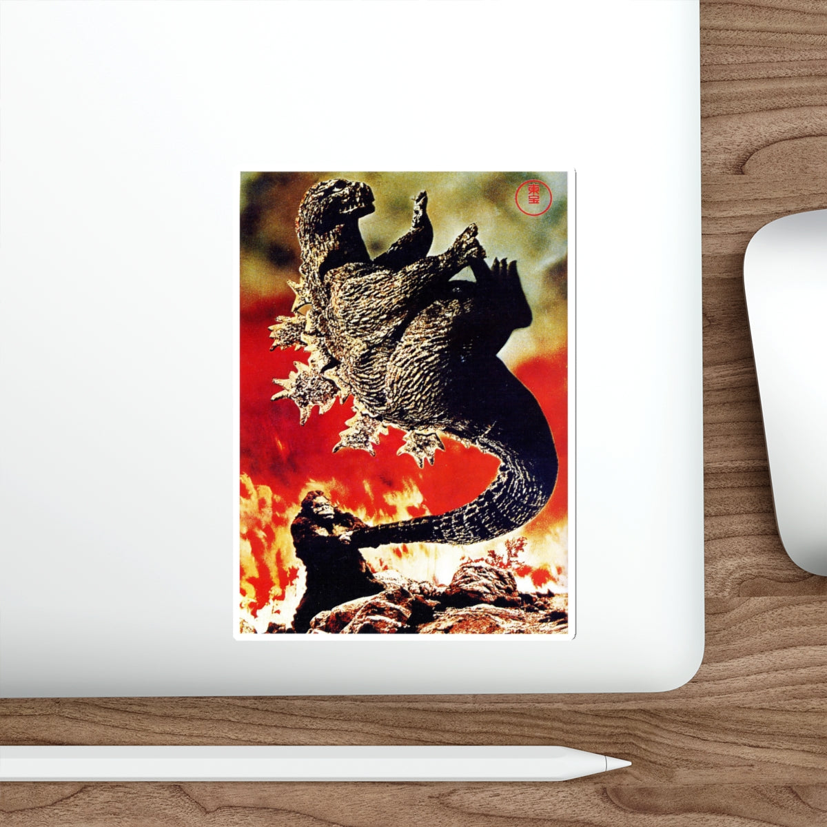 KING KONG VS GODZILLA (ASIAN) 1962 Movie Poster STICKER Vinyl Die-Cut Decal-The Sticker Space