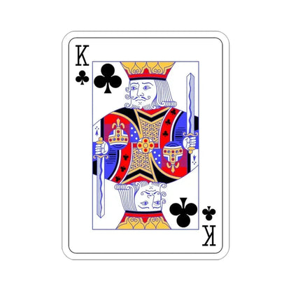 King of Clubs Playing Card STICKER Vinyl Die-Cut Decal 3 Inch - The Sticker Space