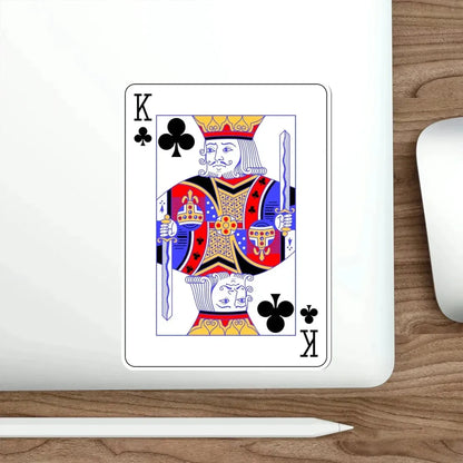 King of Clubs Playing Card STICKER Vinyl Die-Cut Decal - The Sticker Space
