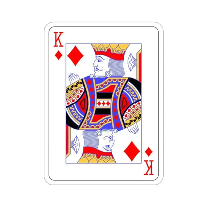 King of Diamonds Playing Card STICKER Vinyl Die-Cut Decal 2 Inch - The Sticker Space
