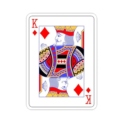 King of Diamonds Playing Card STICKER Vinyl Die-Cut Decal 2 Inch - The Sticker Space