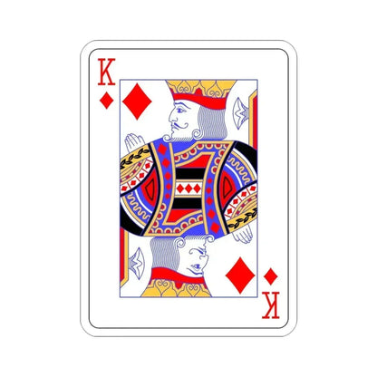 King of Diamonds Playing Card STICKER Vinyl Die-Cut Decal 3 Inch - The Sticker Space