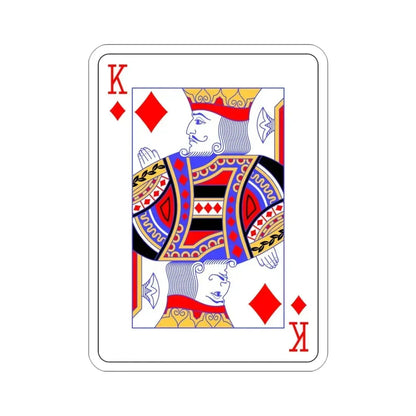 King of Diamonds Playing Card STICKER Vinyl Die-Cut Decal 3 Inch - The Sticker Space