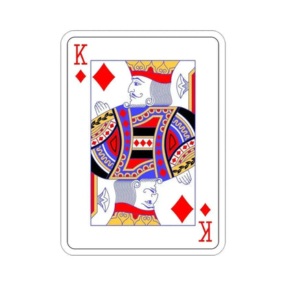 King of Diamonds Playing Card STICKER Vinyl Die-Cut Decal 4 Inch - The Sticker Space