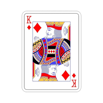 King of Diamonds Playing Card STICKER Vinyl Die-Cut Decal 4 Inch - The Sticker Space