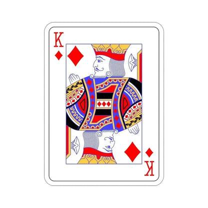 King of Diamonds Playing Card STICKER Vinyl Die-Cut Decal 5 Inch - The Sticker Space