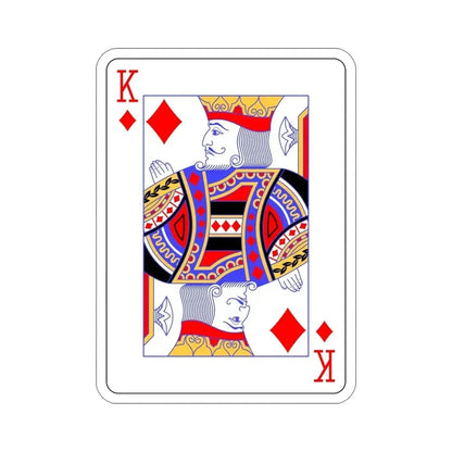 King of Diamonds Playing Card STICKER Vinyl Die-Cut Decal 5 Inch - The Sticker Space