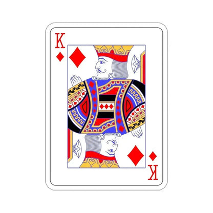 King of Diamonds Playing Card STICKER Vinyl Die-Cut Decal 6 Inch - The Sticker Space