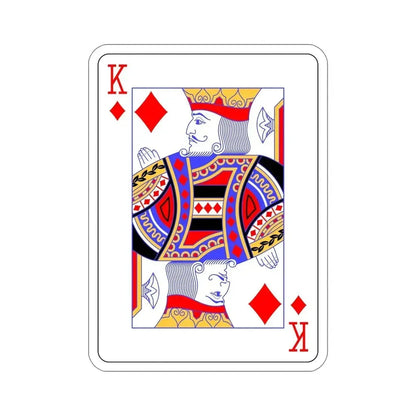 King of Diamonds Playing Card STICKER Vinyl Die-Cut Decal 6 Inch - The Sticker Space