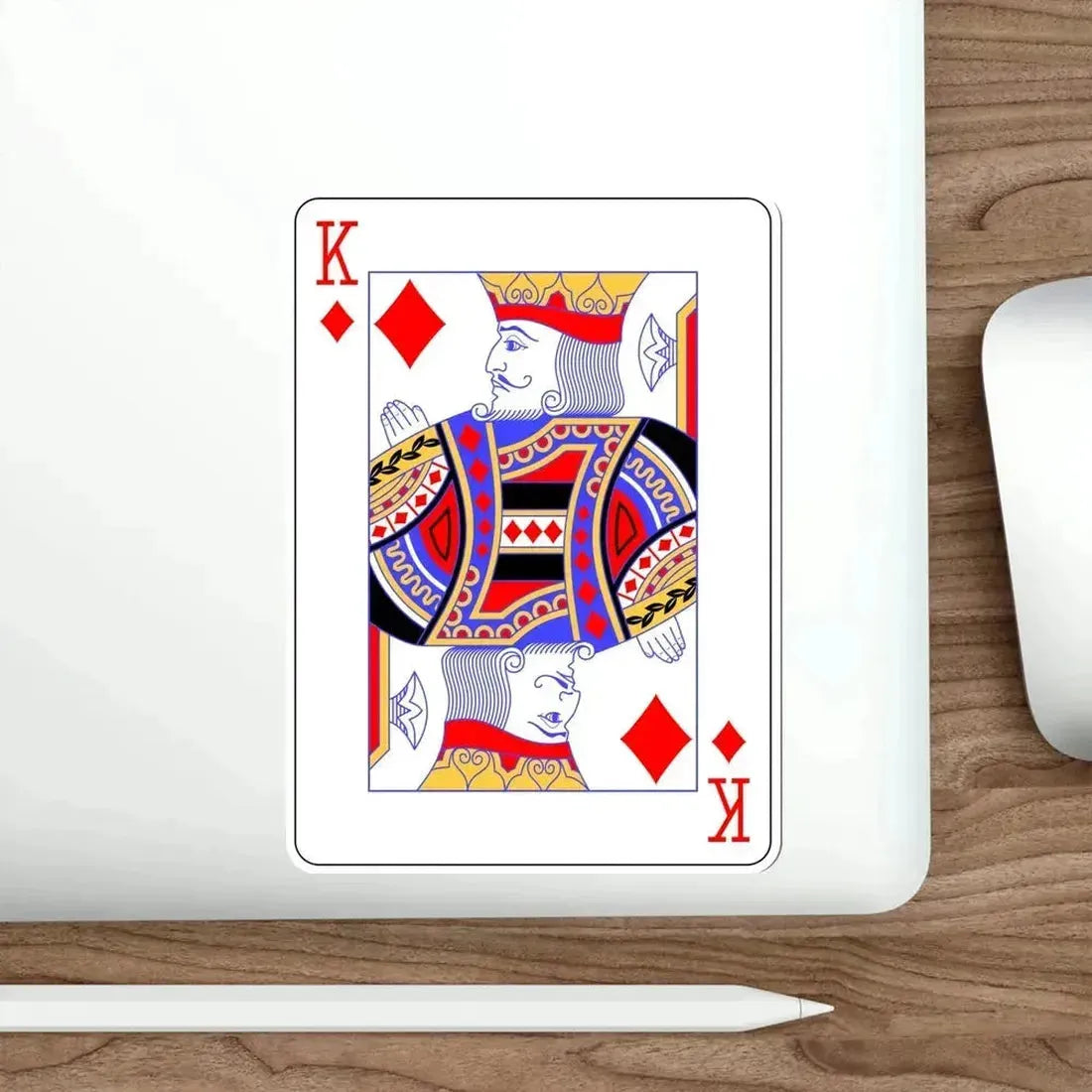 King of Diamonds Playing Card STICKER Vinyl Die-Cut Decal - The Sticker Space