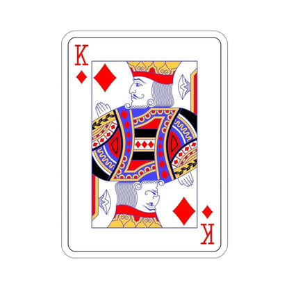 King of Diamonds Playing Card STICKER Vinyl Die-Cut Decal - The Sticker Space