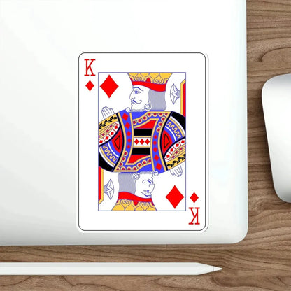 King of Diamonds Playing Card STICKER Vinyl Die-Cut Decal - The Sticker Space