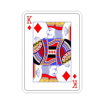King of Diamonds Playing Card STICKER Vinyl Die-Cut Decal - The Sticker Space