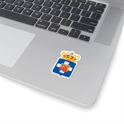 King of Greece Arms (Denmark) (Coat of Arms) STICKER Vinyl Kiss-Cut Decal - The Sticker Space