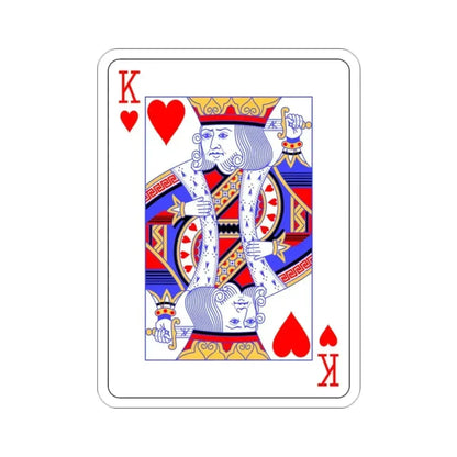 King of Hearts Playing Card STICKER Vinyl Die-Cut Decal 2 Inch - The Sticker Space