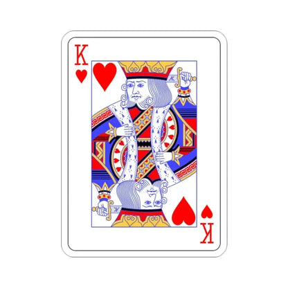 King of Hearts Playing Card STICKER Vinyl Die-Cut Decal 2 Inch - The Sticker Space