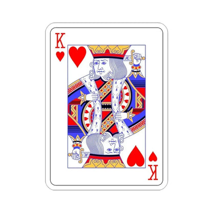 King of Hearts Playing Card STICKER Vinyl Die-Cut Decal 3 Inch - The Sticker Space