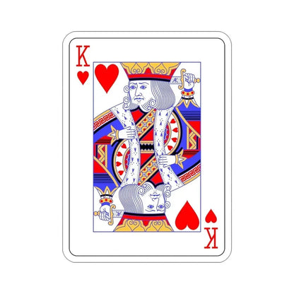 King of Hearts Playing Card STICKER Vinyl Die-Cut Decal 5 Inch - The Sticker Space
