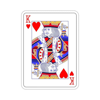 King of Hearts Playing Card STICKER Vinyl Die-Cut Decal 6 Inch - The Sticker Space