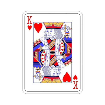 King of Hearts Playing Card STICKER Vinyl Die-Cut Decal - The Sticker Space