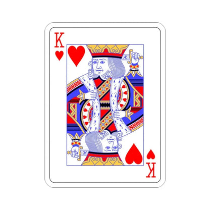 King of Hearts Playing Card STICKER Vinyl Die-Cut Decal - The Sticker Space