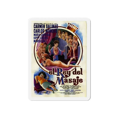 KING OF MASSAGE (El rey del masaje) 1985 Movie Poster - Refrigerator Magnet - The Sticker Space