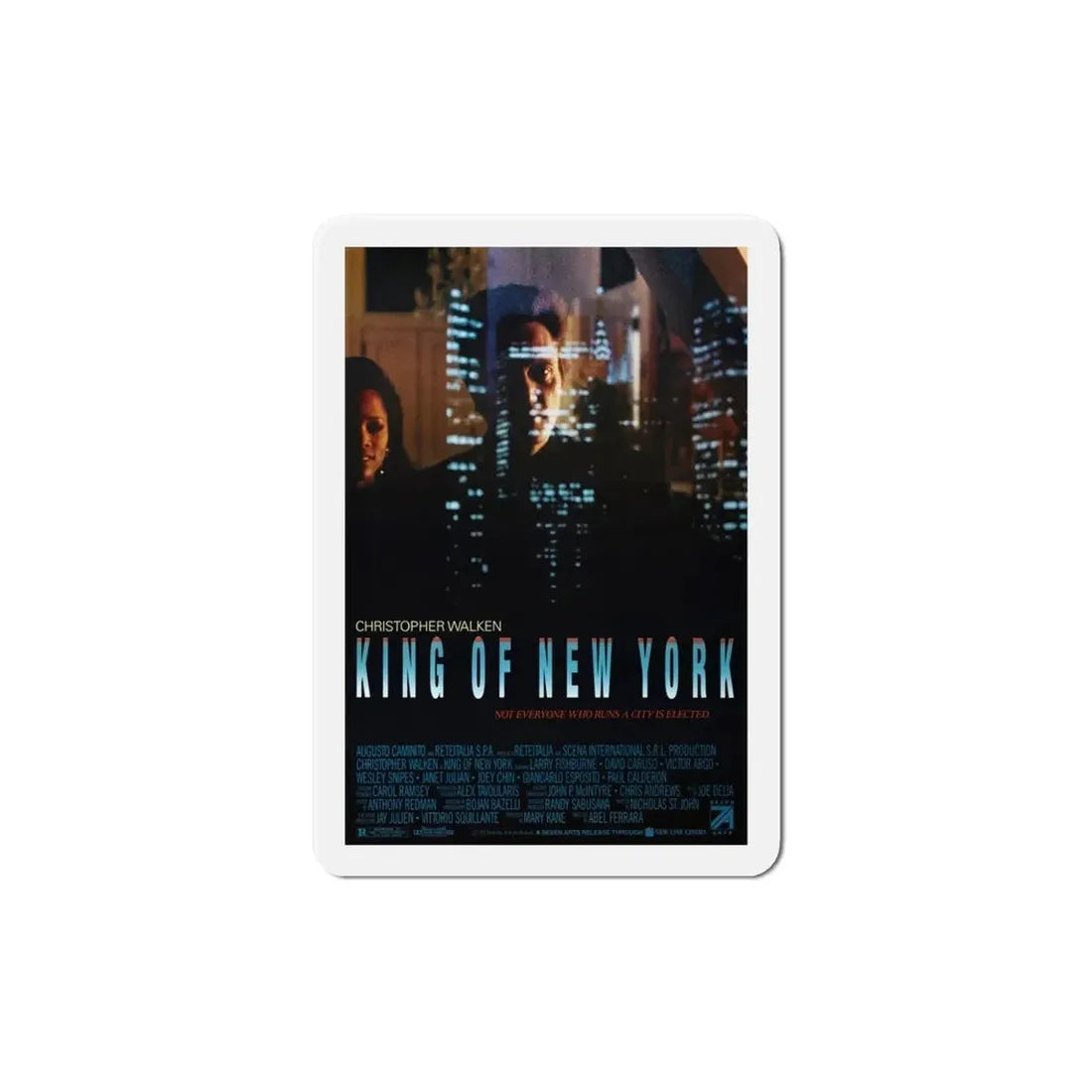 King of New York 1990 Movie Poster Refrigerator Magnet - The Sticker Space