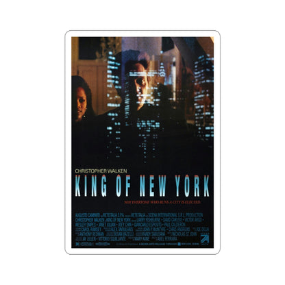 King of New York 1990 Movie Poster STICKER Vinyl Die-Cut Decal-4 Inch-The Sticker Space