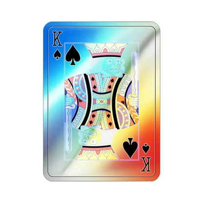 King of Spades Playing Card Holographic STICKER Die-Cut Vinyl Decal 2 Inch Holographic - The Sticker Space