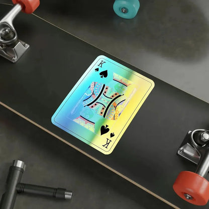 King of Spades Playing Card Holographic STICKER Die-Cut Vinyl Decal - The Sticker Space