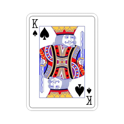 King of Spades Playing Card STICKER Vinyl Die-Cut Decal 2 Inch - The Sticker Space
