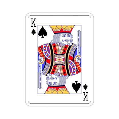 King of Spades Playing Card STICKER Vinyl Die-Cut Decal 4 Inch - The Sticker Space
