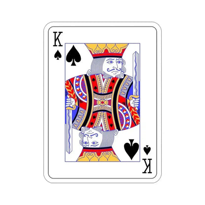 King of Spades Playing Card STICKER Vinyl Die-Cut Decal 5 Inch - The Sticker Space