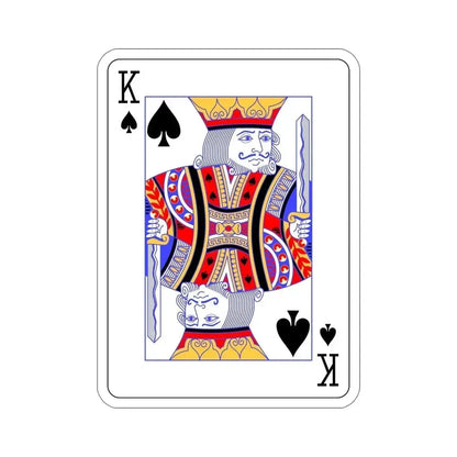 King of Spades Playing Card STICKER Vinyl Die-Cut Decal 6 Inch - The Sticker Space