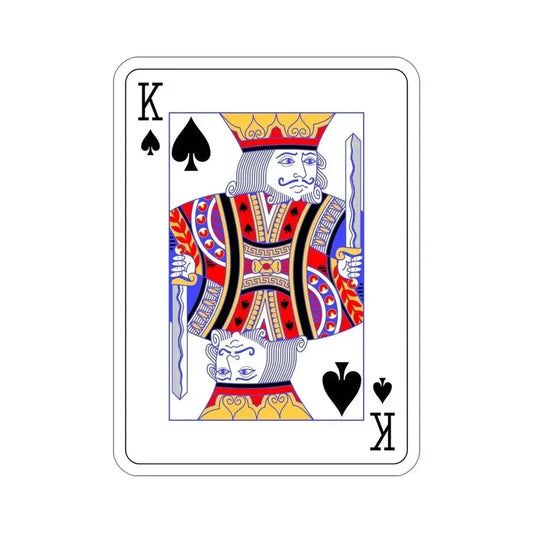King of Spades Playing Card STICKER Vinyl Die-Cut Decal 6 Inch - The Sticker Space