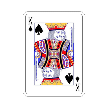 King of Spades Playing Card STICKER Vinyl Die-Cut Decal 6 Inch - The Sticker Space