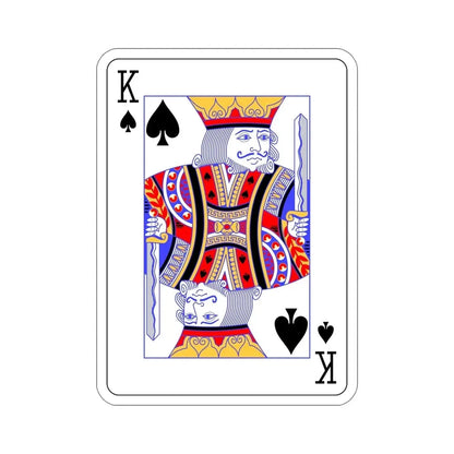 King of Spades Playing Card STICKER Vinyl Die-Cut Decal - The Sticker Space