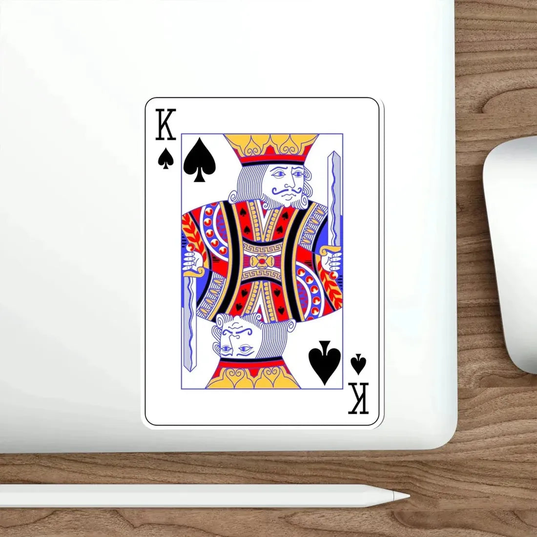 King of Spades Playing Card STICKER Vinyl Die-Cut Decal - The Sticker Space