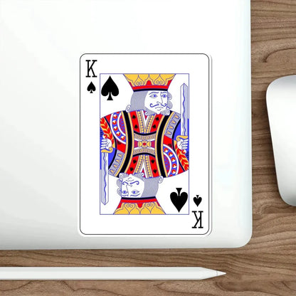 King of Spades Playing Card STICKER Vinyl Die-Cut Decal - The Sticker Space