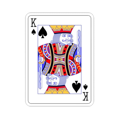 King of Spades Playing Card STICKER Vinyl Die-Cut Decal - The Sticker Space
