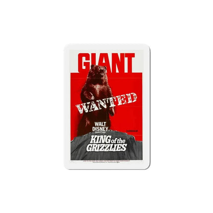 King of the Grizzlies 1970 Movie Poster Refrigerator Magnet - The Sticker Space