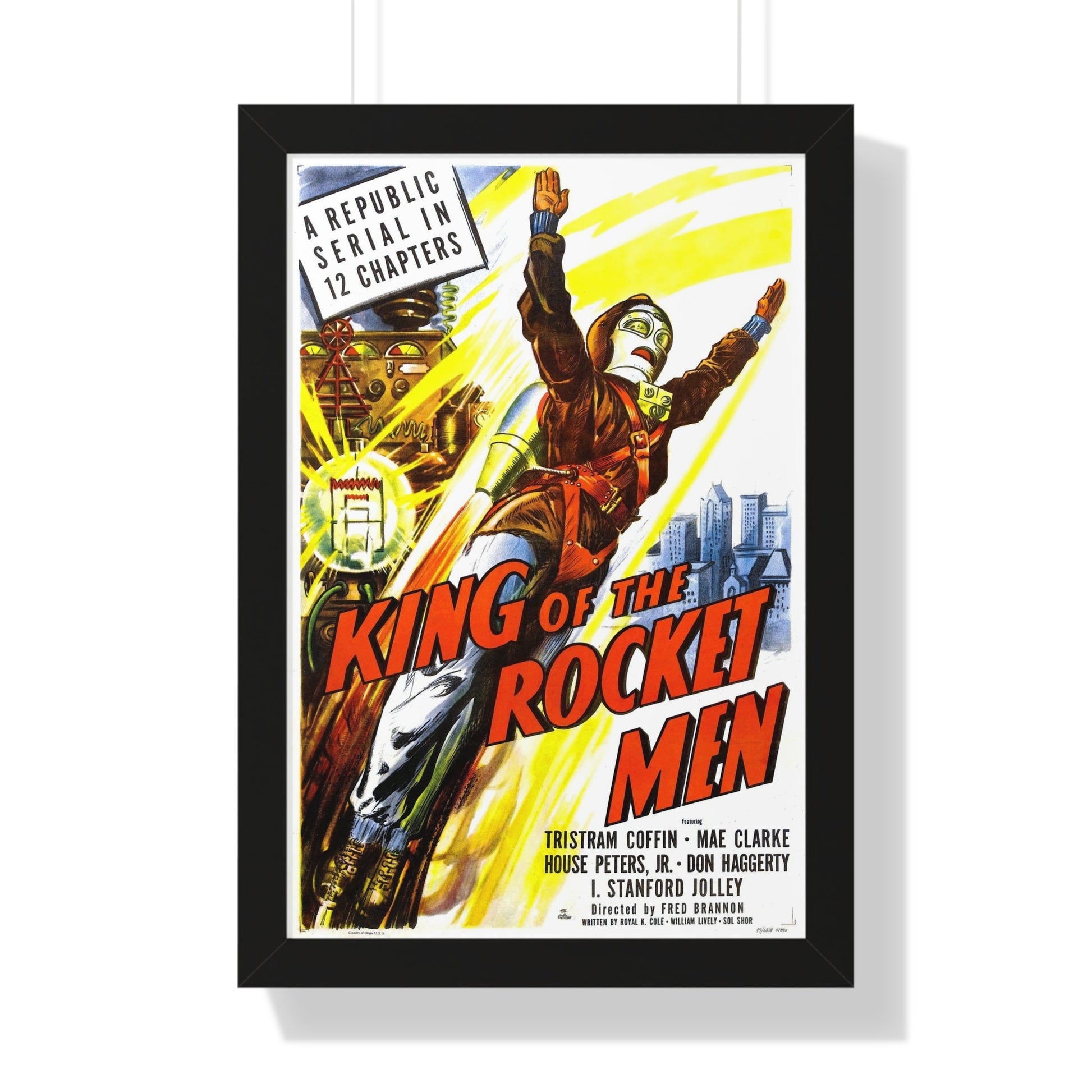 KING OF THE ROCKET MEN 1949 - Framed Movie Poster-16″ x 24″-The Sticker Space