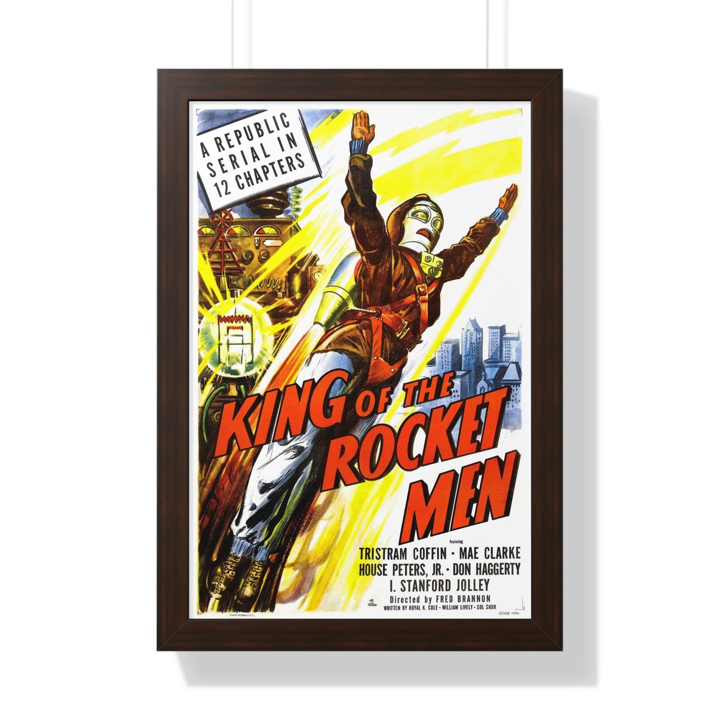 KING OF THE ROCKET MEN 1949 - Framed Movie Poster-16″ x 24″-The Sticker Space